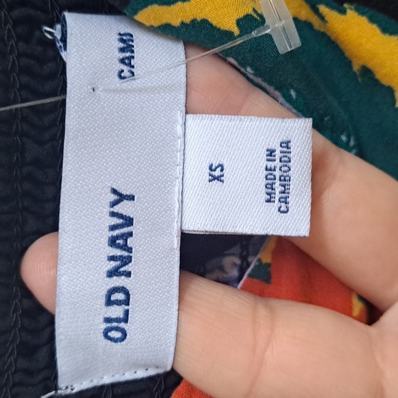 Old Navy Black Floral Spaghetti Strap Mini Dress. Size XS NWOT - Picture 9 of 10